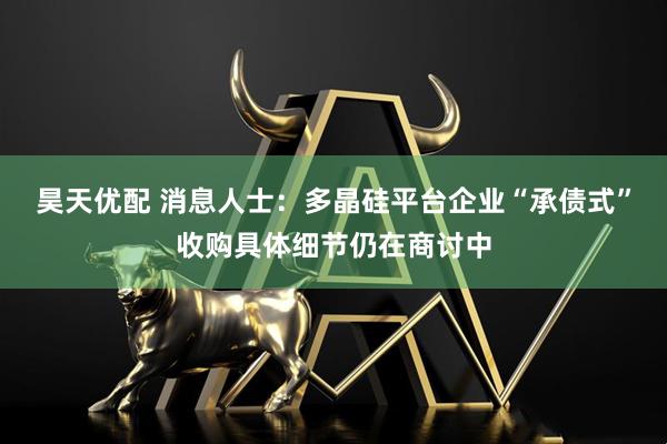 昊天优配 消息人士：多晶硅平台企业“承债式”收购具体细节仍在商讨中