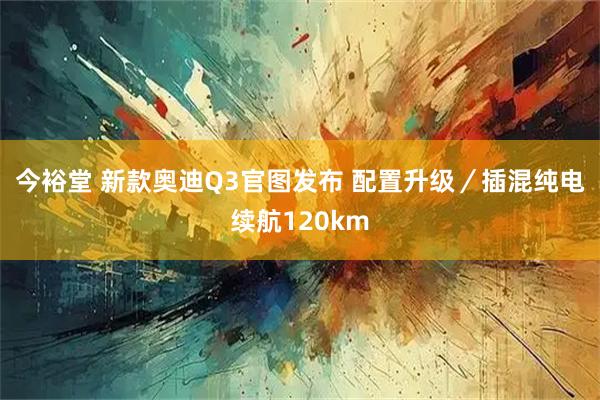 今裕堂 新款奥迪Q3官图发布 配置升级／插混纯电续航120km